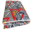 Floor Sleeping Mattress with Geometric Design, Single Size