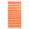 Handwoven Persian Striped Gabbeh Rug in Orange - Premium Wool