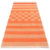 Handwoven Persian Striped Gabbeh Rug in Orange - Premium Wool