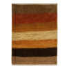 Handwoven Persian Striped Gabbeh Rug in Brown - Premium Wool