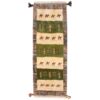 Handwoven Persian Gabbeh Runner Rug with Animal & Tree Motifs - Cream Wool