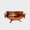 Persian Hammered Handcrafted Copper Bowl Footed Style