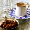 Artistic Porcelain Tea Set of 6 with Evil Eye Design – Unique & Symbolic Tea Service