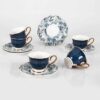 Artistic Porcelain Tea Set with Leaf Design – Handcrafted & Unique Style