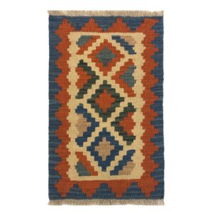 Firuzabad Geometric Kilim Rug – Authentic Handwoven Qashqai Persian Wool