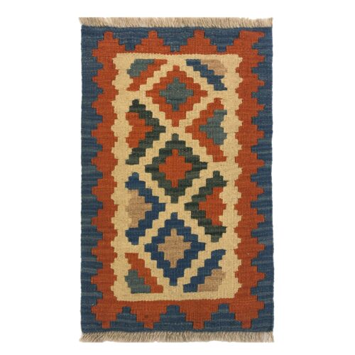 Firuzabad Geometric Kilim Rug - Authentic Handwoven Qashqai Persian Wool