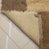 Handwoven Persian Geometric Gabbeh Rug - Checkered Brown Wool Blend