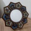 Persian Wooden Mirror Frame Khatamkari Octagonal