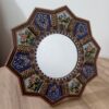 Persian Wooden Mirror Frame Khatamkari Octagonal