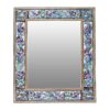 Persian Wooden Mirror Frame Khatamkari with Feloral Design