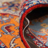 Hand-Knotted Persian Isfahan Rug (Geometric Medallion / Herati) - Orange Wool