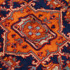 Hand-Knotted Persian Isfahan Rug (Geometric Medallion / Herati) - Orange Wool