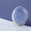 Persian Yemeni Aqeeq Silver Ring for Men