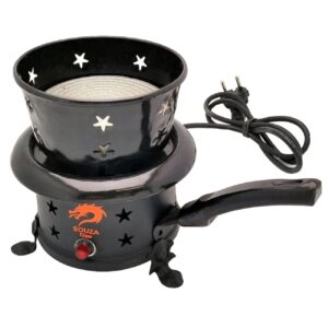 Portable Electric Charcoal Burner – 650W Countertop with Power Indicator Light
