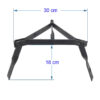 Portable & Folding Campfire Grill for Outdoor Cooking