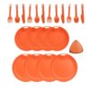 Portable Camping Tableware & Cutlery 4 Person Set