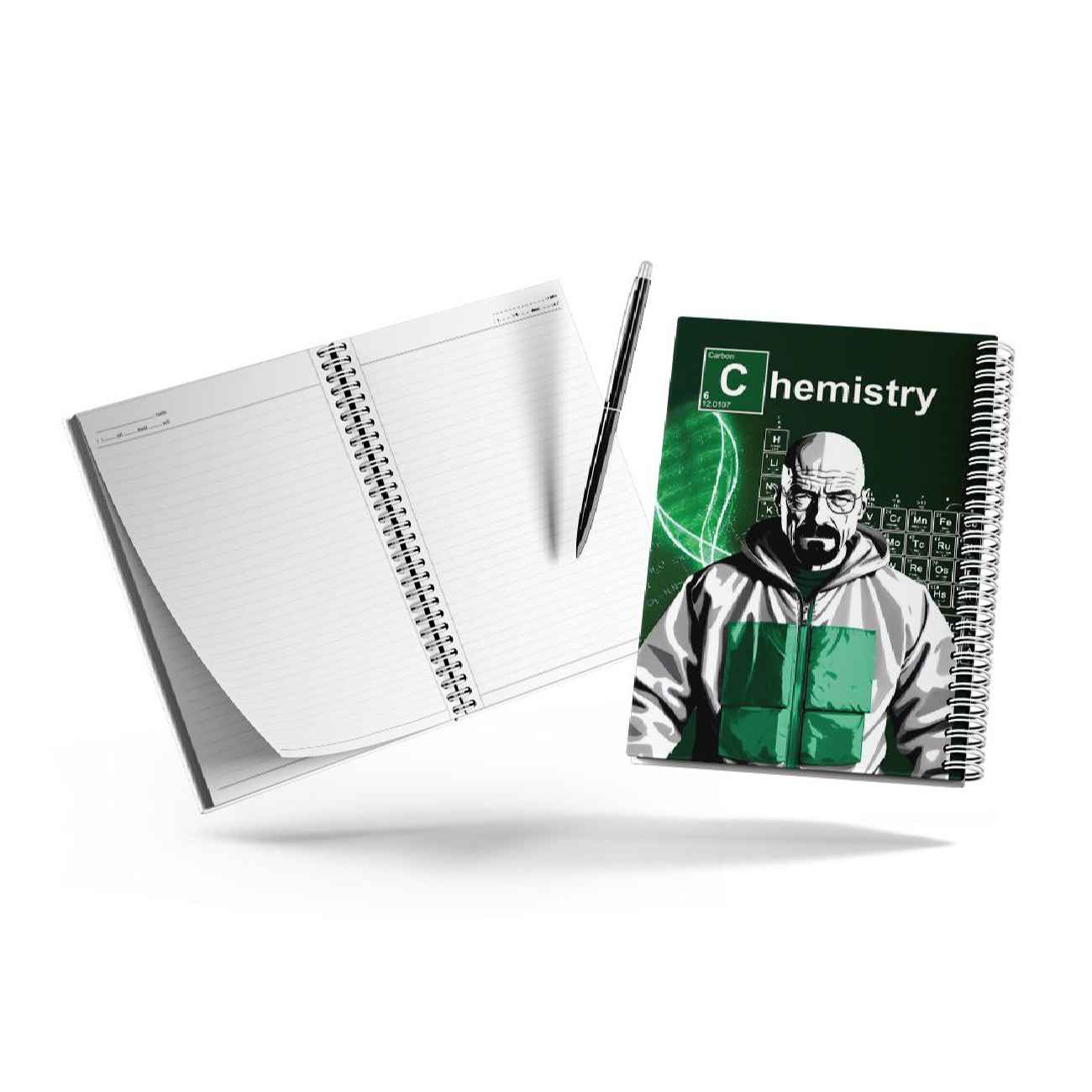 Spiral Notebook in Breaking Bad Design – 100 Sheets, B5 Size