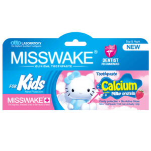 Misswake Strawberry Toothpaste for Kids – Oral Hygiene, 50ml (Pack of 3)