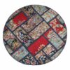 Vintage Persian Hand-Knotted Patchwork Carpet Red