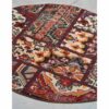 Vintage Persian Hand-Knotted Patchwork Carpet Traditional Red