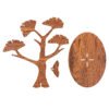 Wooden Jewelry Holder and Organizer with Tree Design