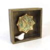Persian Decorative Wooden Wall Key Holder - Handcrafted with Bird Design