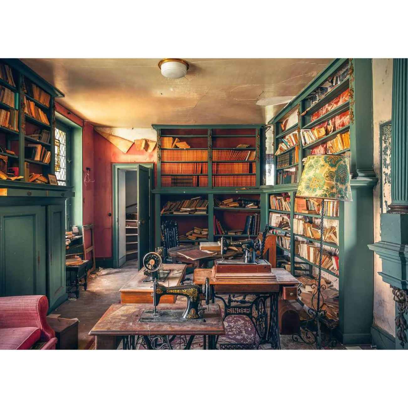 1000-Piece Jigsaw Puzzle-The Secret of the Castle Library