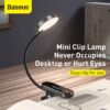 Minimalist Metal Clip-On Desk Lamp – Compact Reading Light