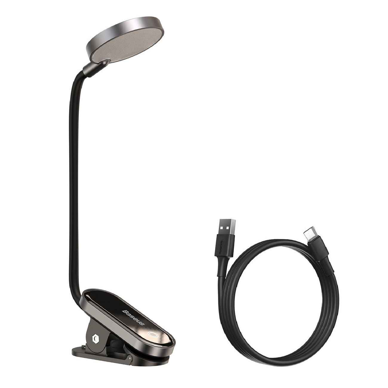 Minimalist Metal Clip-On Desk Lamp – Compact Reading Light