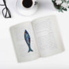 Artistic Persian Inspired Wooden Bookmark with Fish Design Set of 3