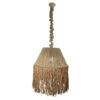 Handmade Woven Hemp Pendant - Fringe Bohemian Ceiling Lamp