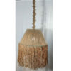 Handmade Woven Hemp Pendant - Fringe Bohemian Ceiling Lamp