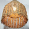 Handmade Woven Hemp Pendant - Fringe Bohemian Ceiling Lamp