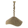 Handmade Woven Hemp Pendant - Modern Minimalist Cone Design