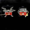Camping Gas Stove- with Foldable Support Arms and Hose Attachment