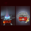 Camping Gas Stove- with Foldable Support Arms and Hose Attachment
