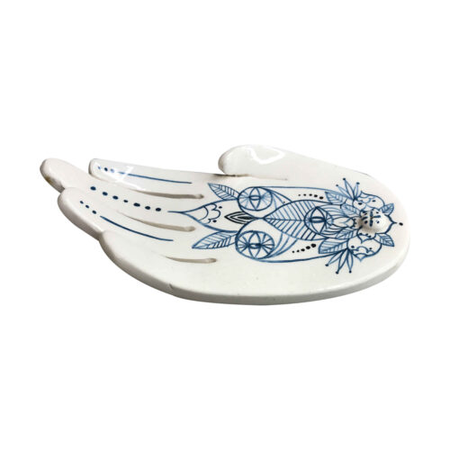 Ceramic Incense Holder for Home Decor with Hand Design
