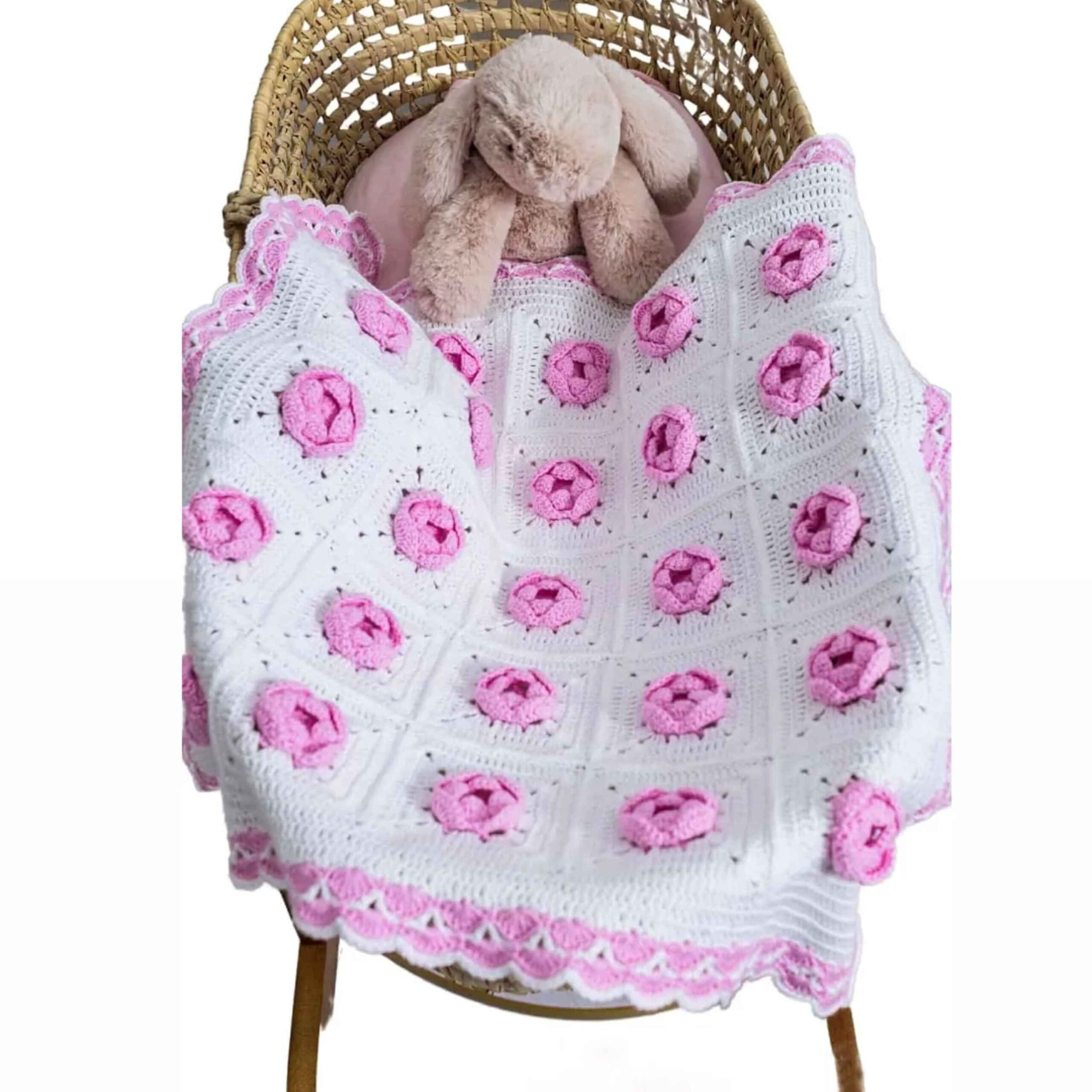 Handwoven Crocheted Baby Bedspread – A Perfect Blend of Comfort and Style