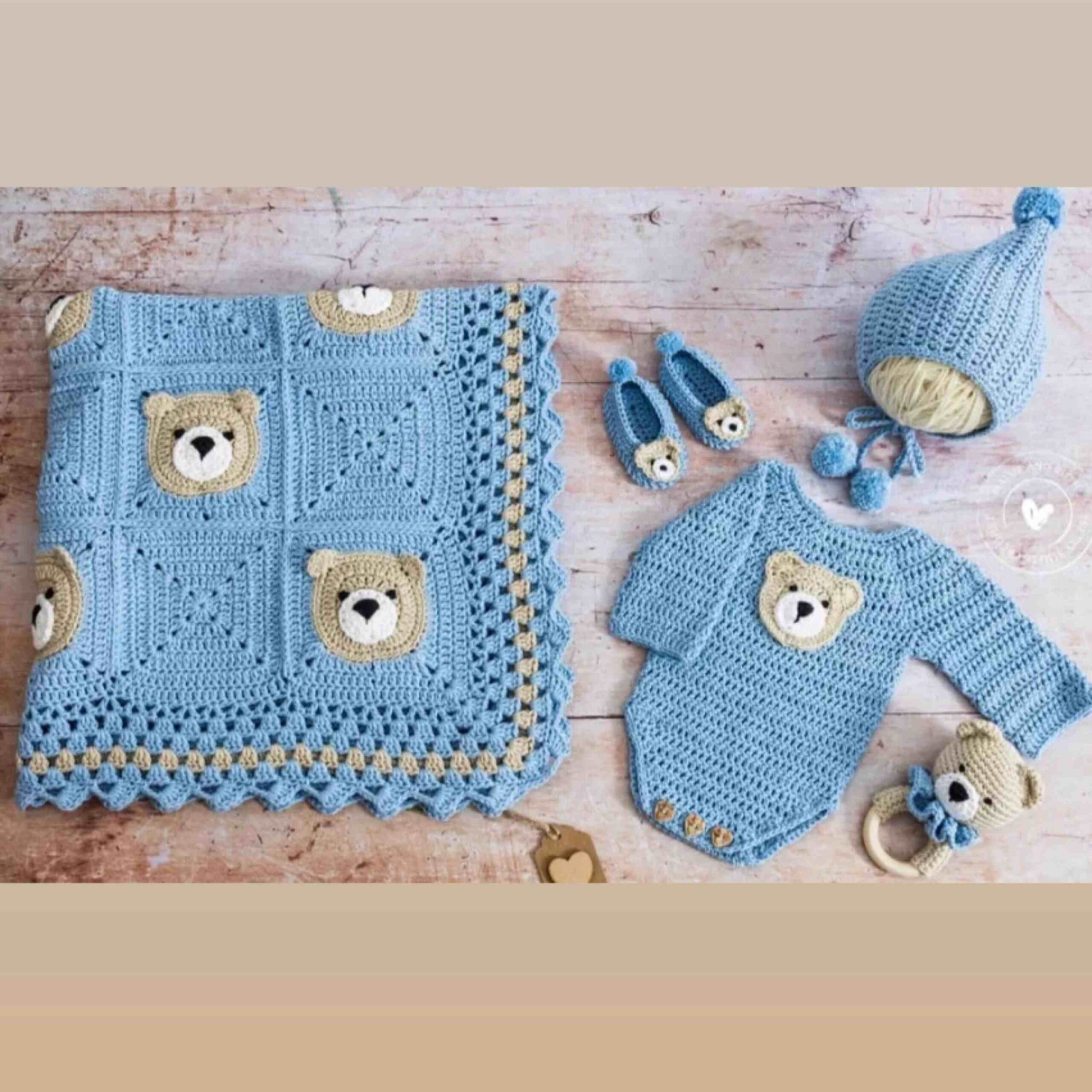 Handwoven Crocheted Baby Bedspread – A Stylish Touch for Your Nursery