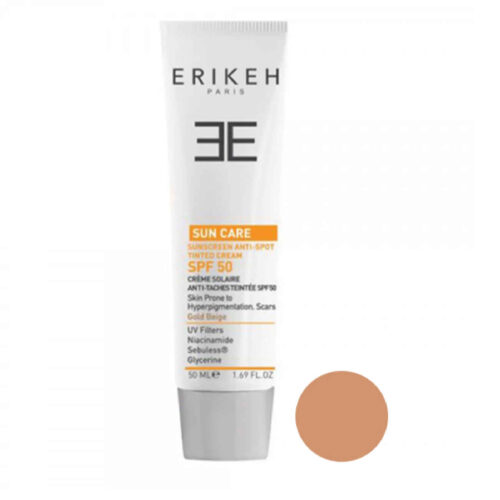 Erikeh Tinted Sunscreen Cream SPF50 - Anti-Spot 50 ml – Skin Protection & Care