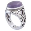 Genuine Persian Yemeni Aqeeq Silver Ring for Men - Handcrafted Yemeni Agate Stone
