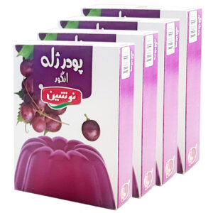Halal Jelly Powder Set by Nooshin, 100 gr (x4)
