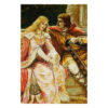 Hand-Knotted Persian Pictorial Rug from Sardrud- Tristan and Isolde by Edmund Blair Leighton
