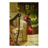 Hand-Knotted Persian Pictorial Rug from Sardrud- Tristan and Isolde by Edmund Blair Leighton
