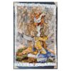 Hand-Knotted Persian Wall Hanging Rug Depicting Yearning for Mercy Miniature