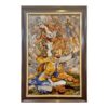 Hand-Knotted Persian Wall Hanging Rug Depicting Yearning for Mercy Miniature