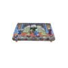 Handmade Jewelry Bone Box - Blue Pictorial Design