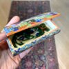 Handmade Jewelry Bone Box - Blue Pictorial Design