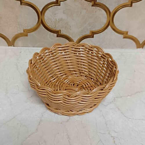 Multipurpose Wicker Basket – Rustic Modern Brown Organizer