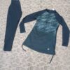 Islamic Women's Swimsuit with Attached Hood and Wide-Band Leggings